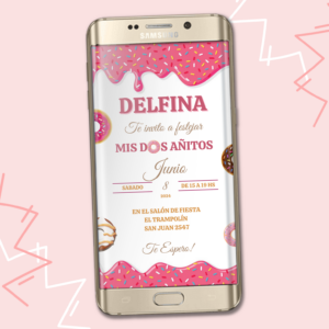 Invitacion Digital de Donas - M1