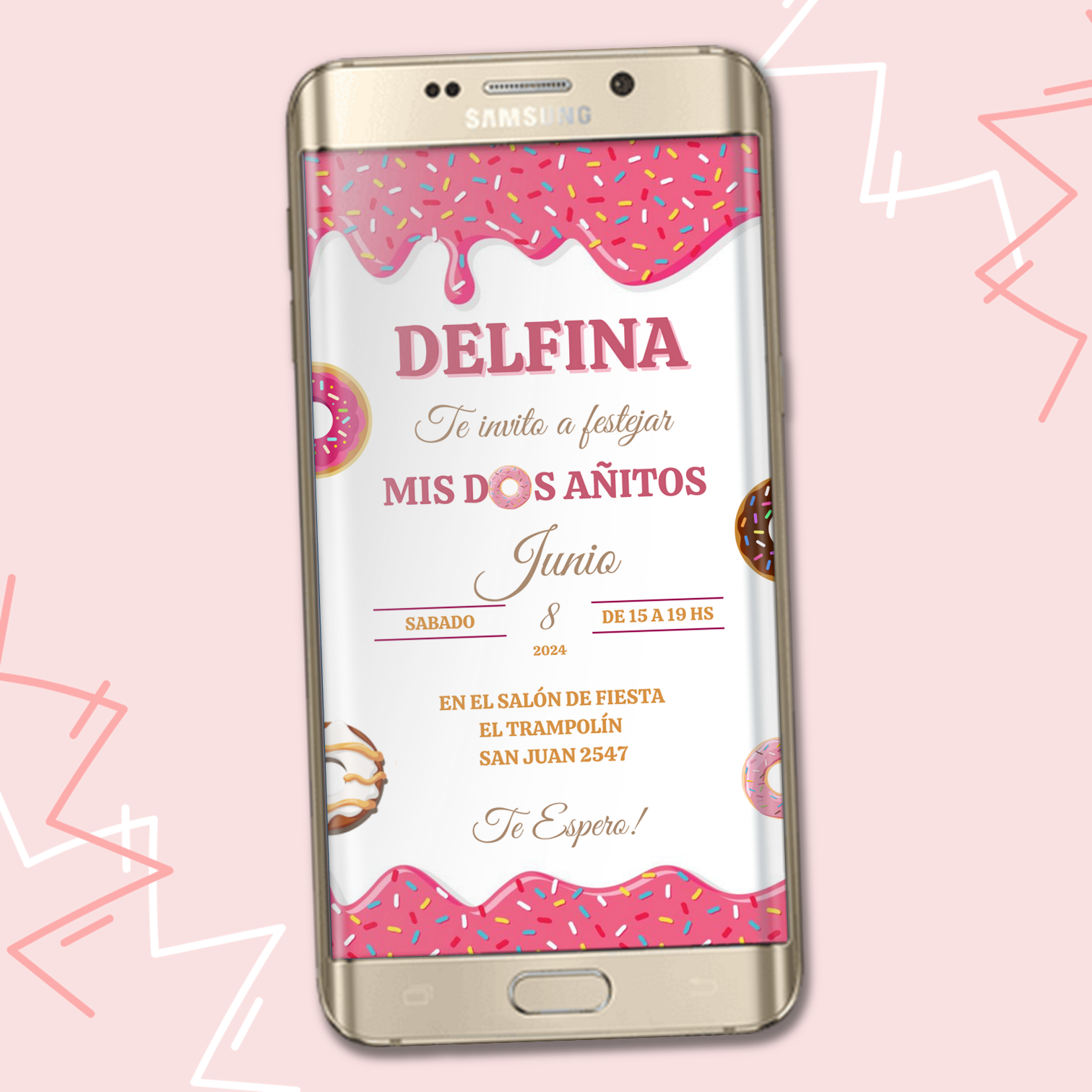 Invitacion Digital de Donas - M1