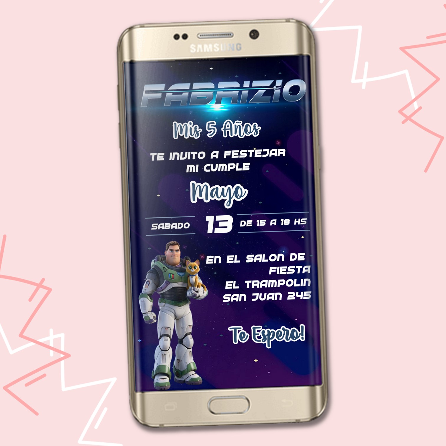 Invitacion Digital de Buzz Lightyear M2