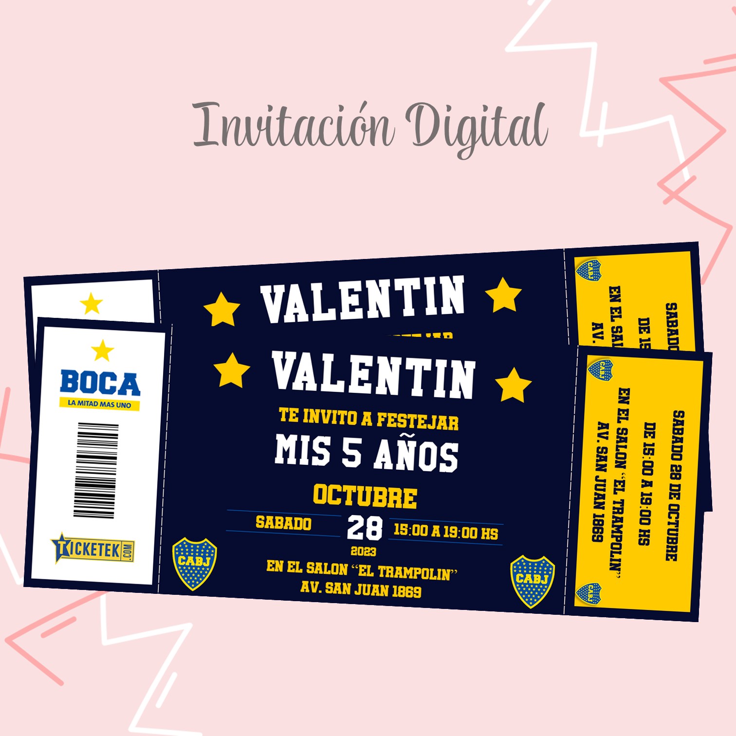 Invitacion Digital de Boca