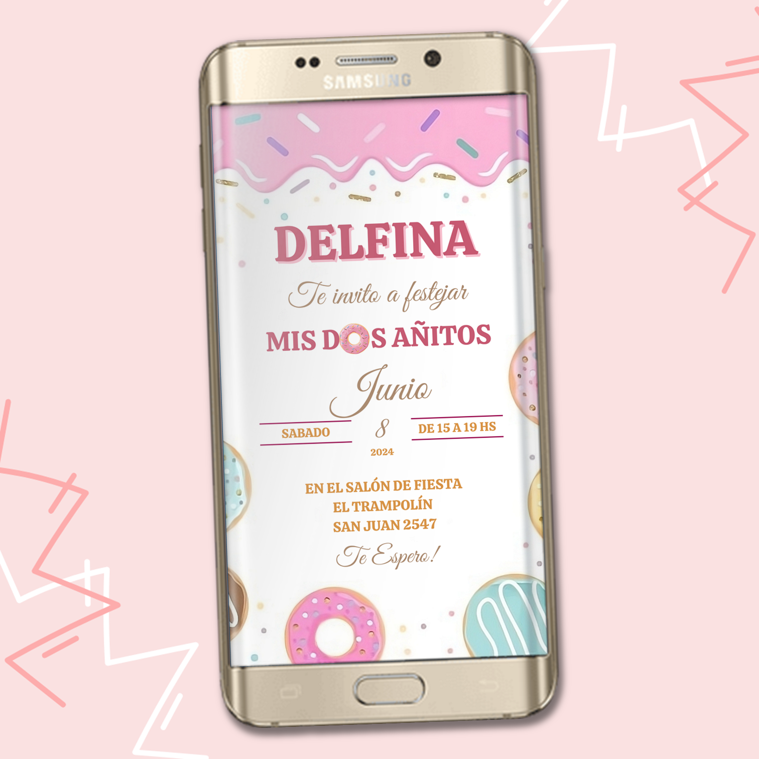 Invitacion Digital de Donas M2