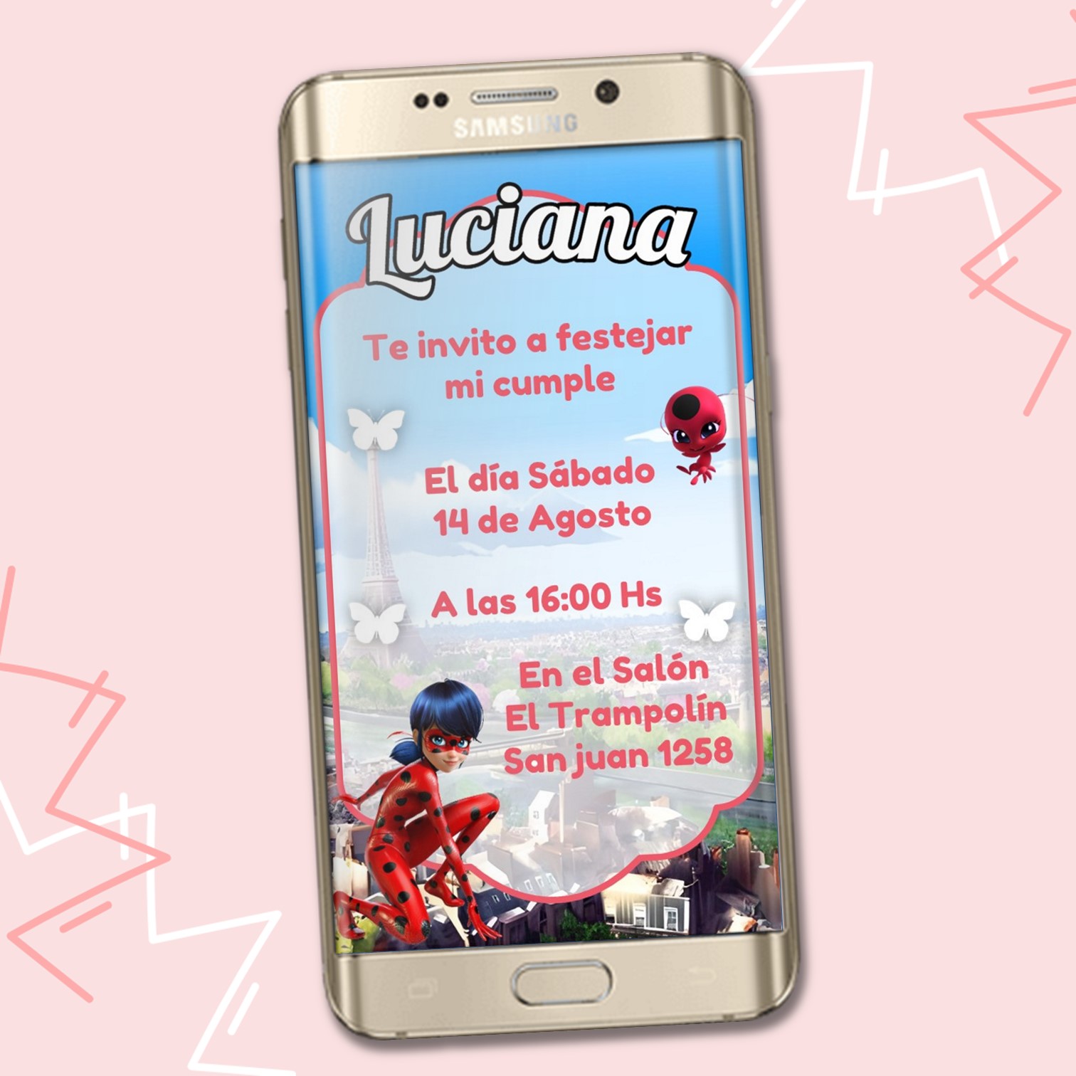 Video Invitacion de LadyBug - Imagen 3