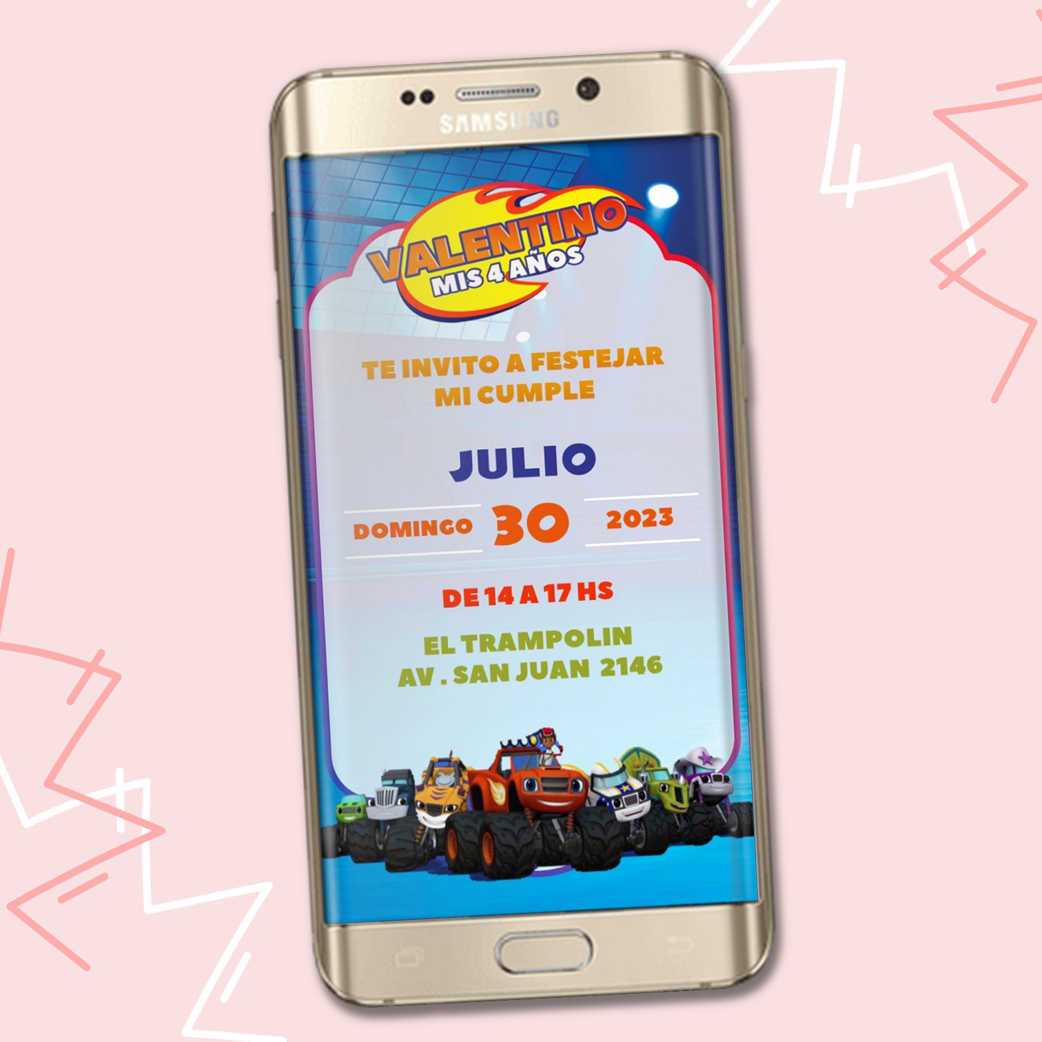 Video Invitacion de Blaze and the Monster Machine - Imagen 3