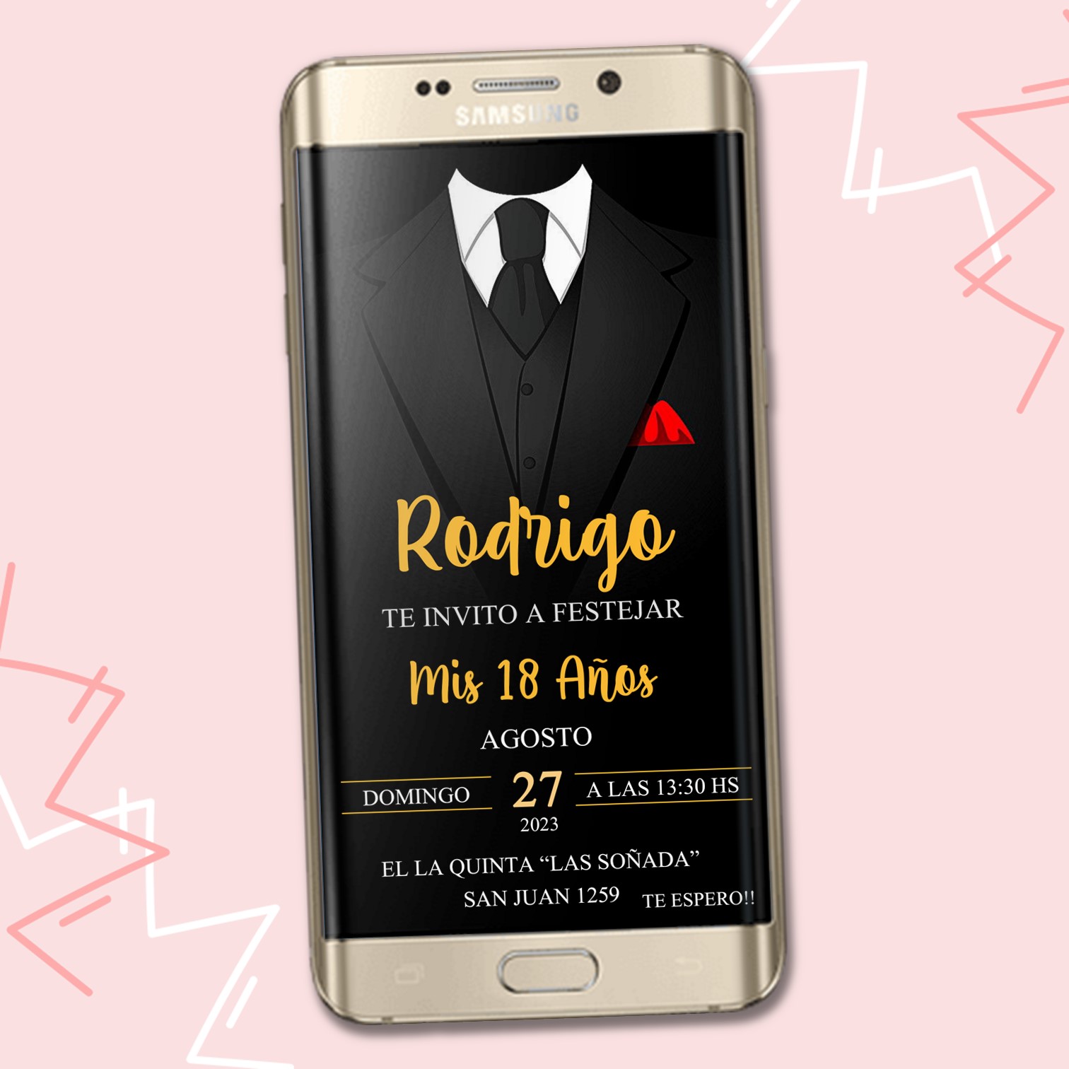 Invitacion Digital de 18 Años - Modelo 2