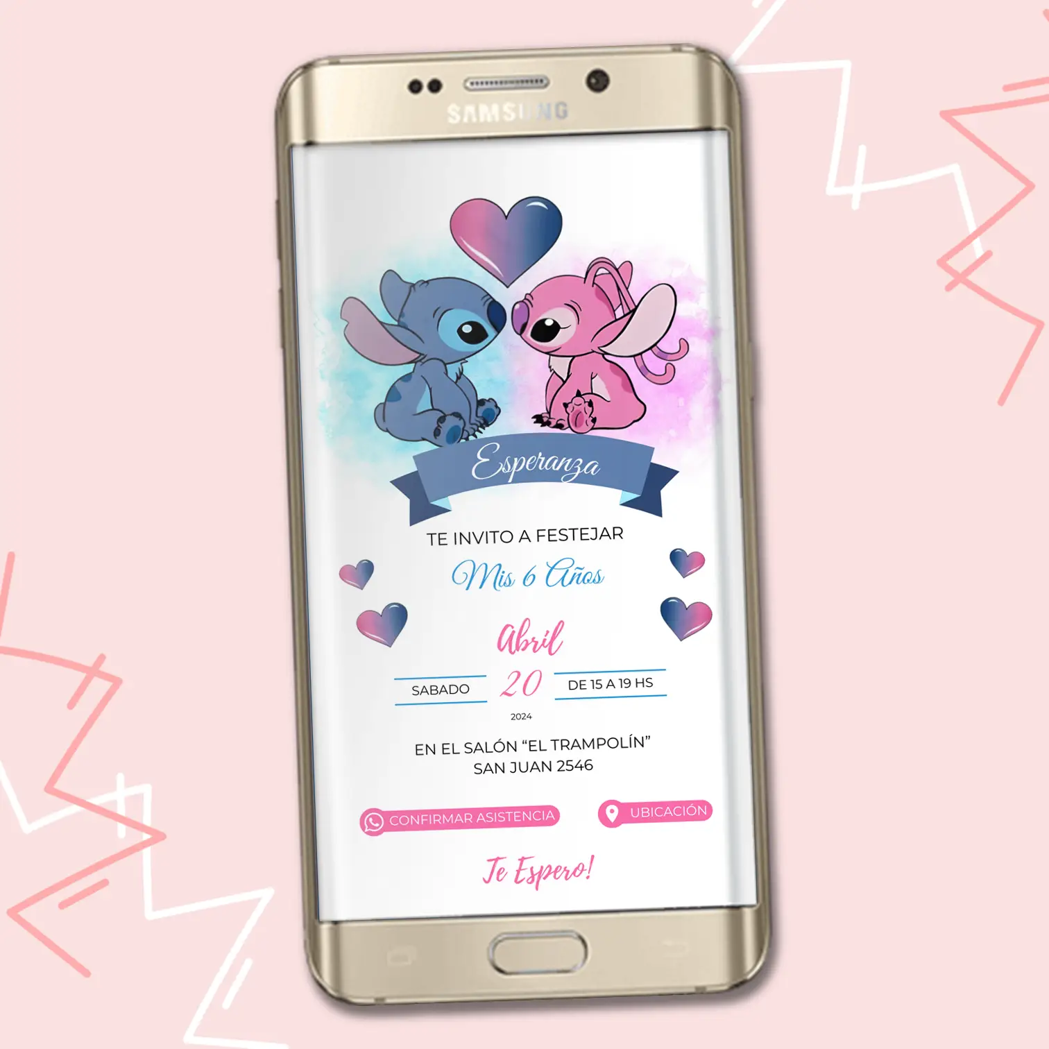 Invitacion Interactiva de Stitch y Angela - Imagen 2